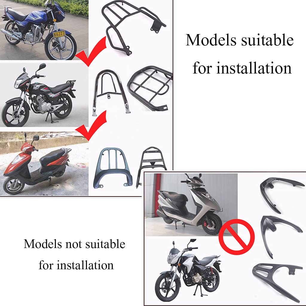 Top Case de moto 45 L résistant à l'usure et aux rayures avec feux d'avertissement nocturnes et dossier de massage concave-convexe Coffre de coffre arrière de moto scellé et étanche/décoration bleue