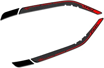 Resin Bike Autocollant Moto Compatibles avec Yamaha Tmax 500 530 2008-2016. Protections Poignées Passager Contre les Chocs et les Éraflures. Paire Autocollant 3D Résinés - Effet Carbone
