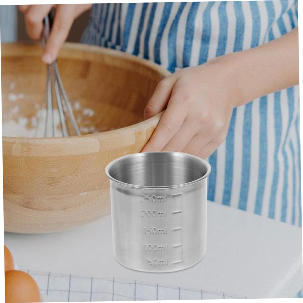 TOPBATHY 9 Piezas taza medidora Taza de medición precisa Taza de medición multifuncional taza de olla arrocera tazas medidoras para hornear vaso medidor metalico soporte medidor de cocina