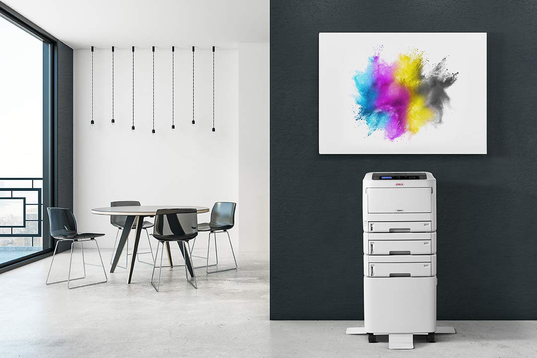 Oki C824dn Stampante LED A3 a Colori Fronte/Retro 26 ppm NFC