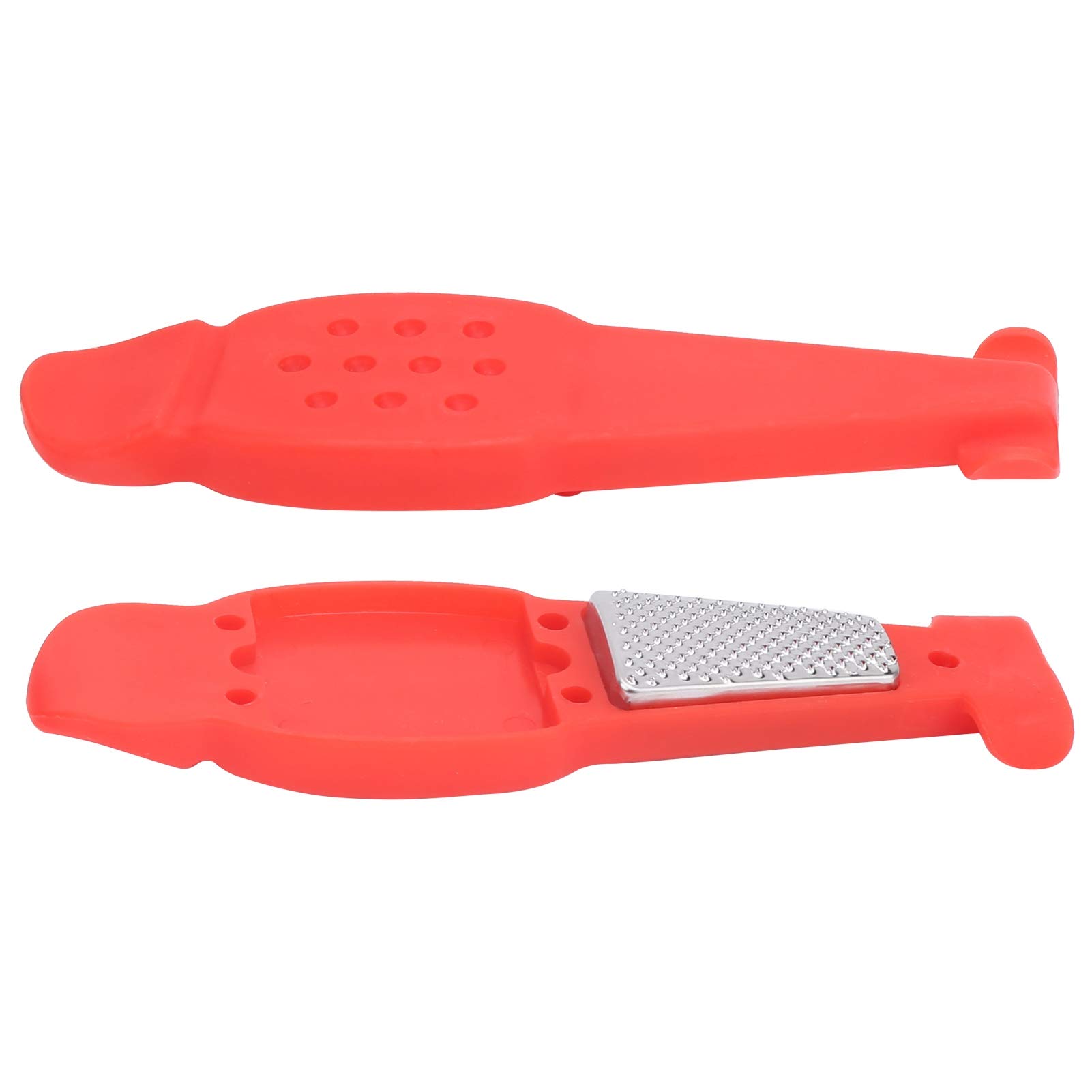 BTSEURY Bike Tire Patch Kit, Bicycle Tire Puncture Repair Kit, Bike Tire Lever Set Tyre PatchesLevers Rasp Tool (Red)