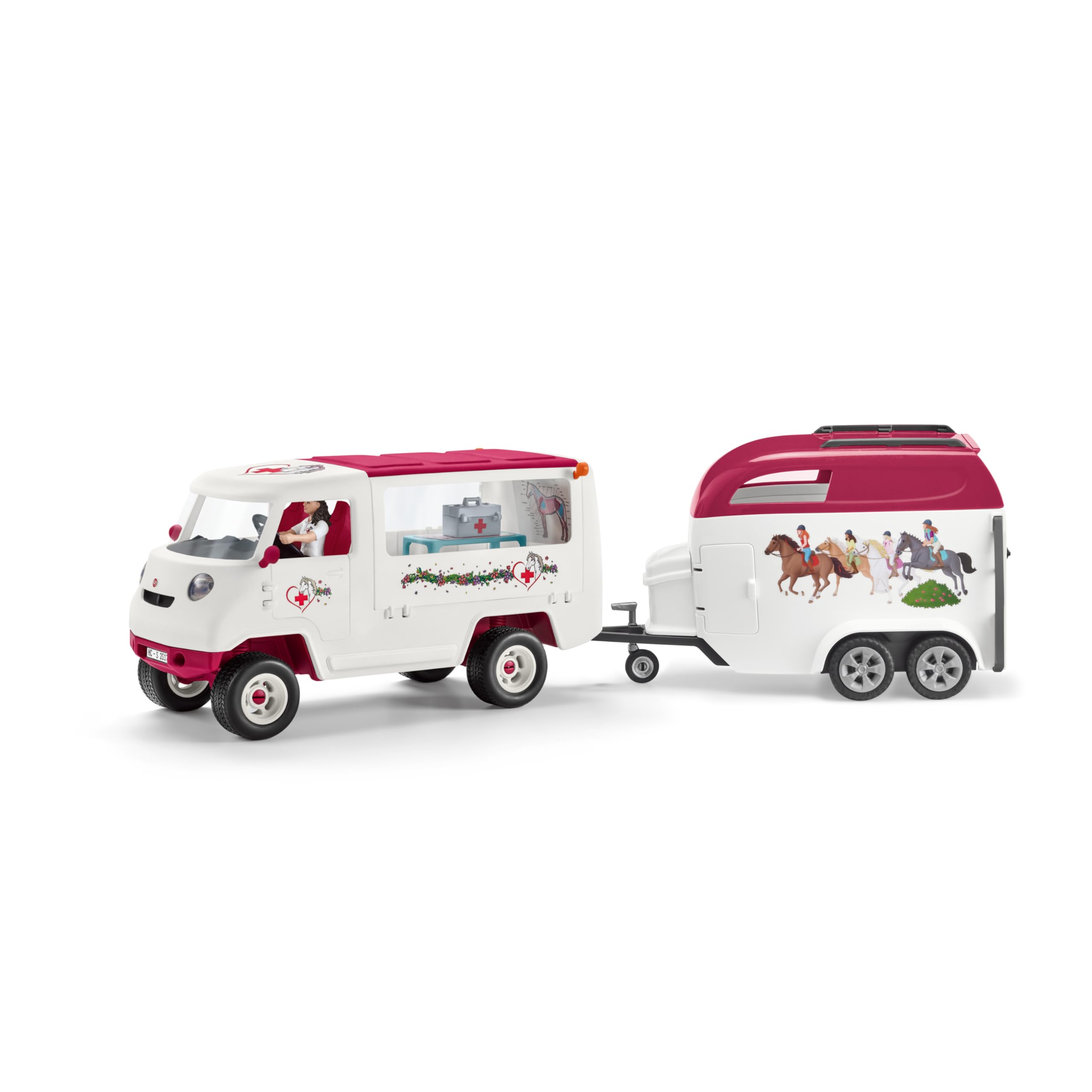 Schleich Horse Club | Mobile Tierärztin mit Fohlen 42439 | 37 Teile