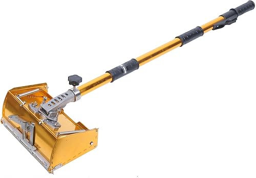 Miniatura 2 de 8.9 '' Drywall caja plana acabado caja yeso caja herramienta w/extendida mango 40''-63.8''