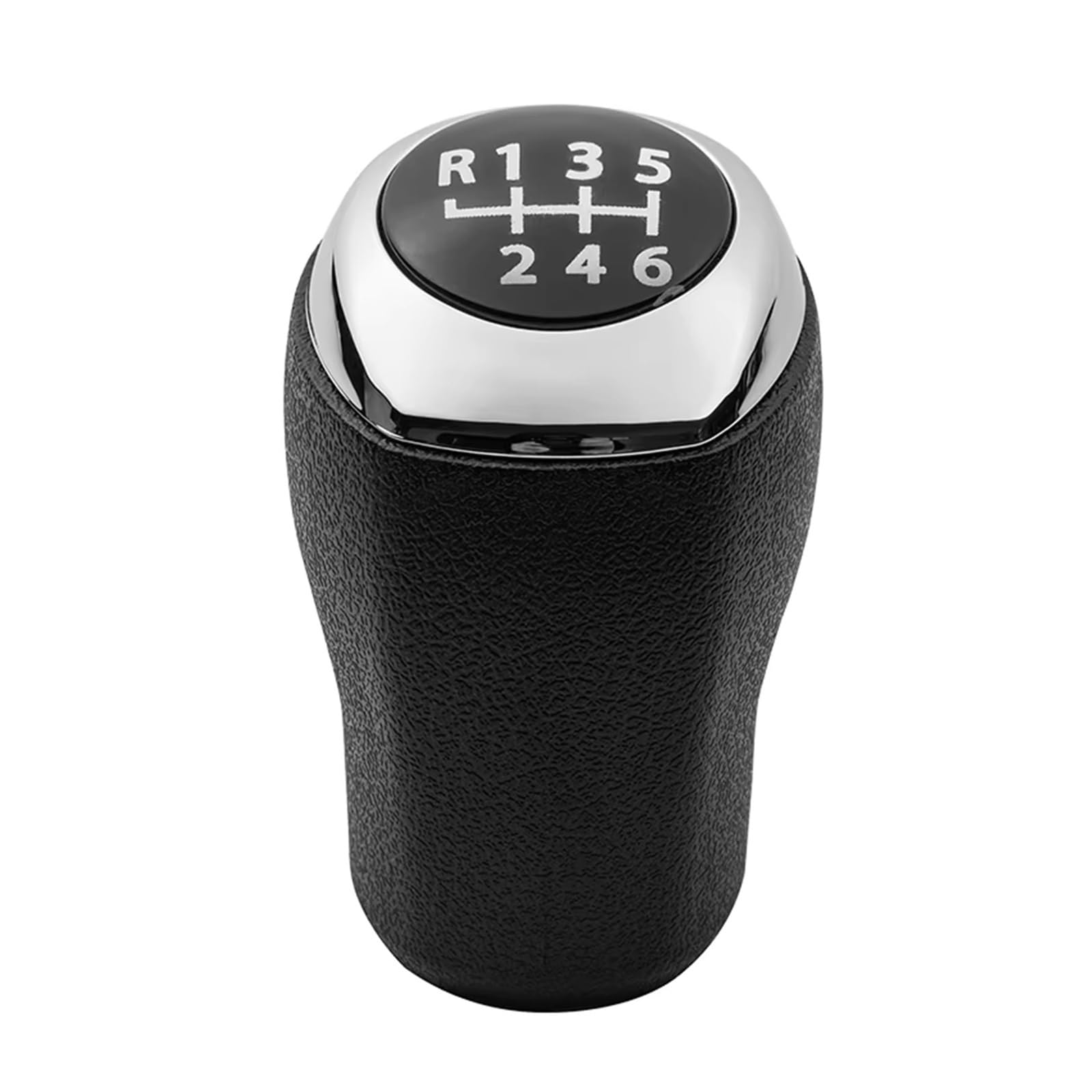 Qwqaab Chrome Bright 6Speed Manual Gear Knob For Hyundai For Elantra Gt For Accent For Solaris For Avante Md For I30 Abs Manual Gear Shift Knob(Chrome Bright 6Speed)