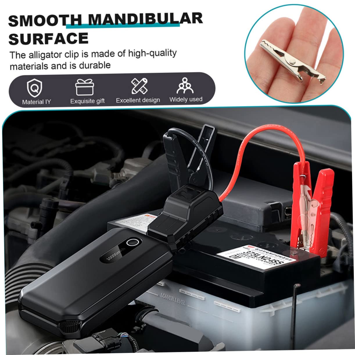 GRIRIW 100pcs Alligator Clip Alligator Clamp Power Tools Plated Crocodile Clamps Electrical Spring Clamp Simple Alligator Test Clip Mini Clamps Cable Clip Electrical Line Clip Iron Silver