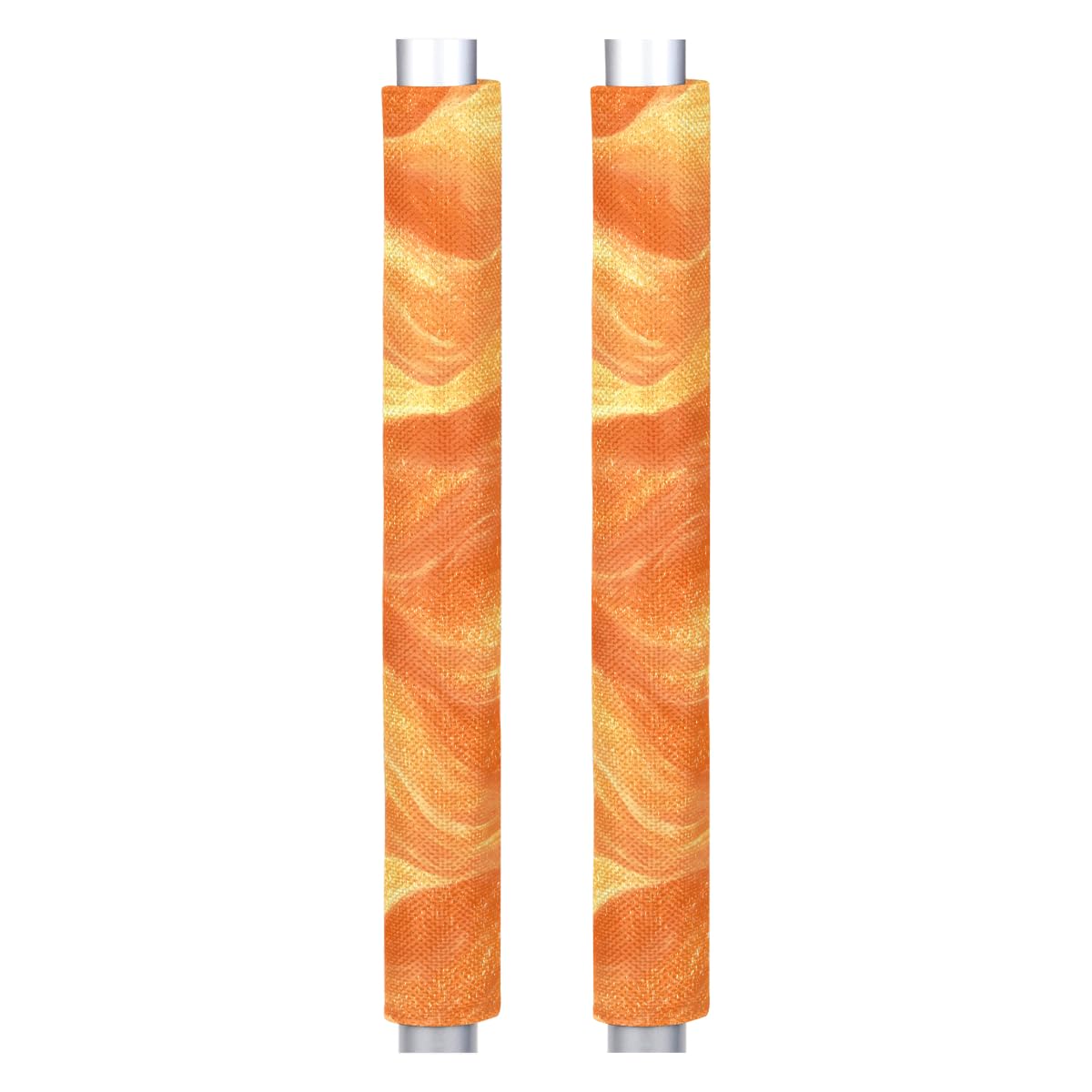 Refrigerator Door Handle Covers Set of 2 Orange Gold Decorate Washable Fridge Dishwasher Mocrowave Oven Stove Decor Protector Handle Cover Keep Kitchen Appliance Clean from Food Stains Decorate