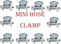 Vista 3 de 10 abrazaderas de manguera chapadas en zinc eficientes y duraderas, tamaño de 0.709-0.787 in, adecuadas para sistemas de inyección de combustible