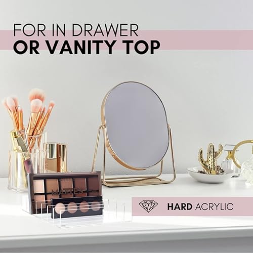 Miniatura 6 de Organizador de maquillaje transparente, organizador de paleta de sombras de ojos, soporte para efectivo y organizador de paleta de maquillaje