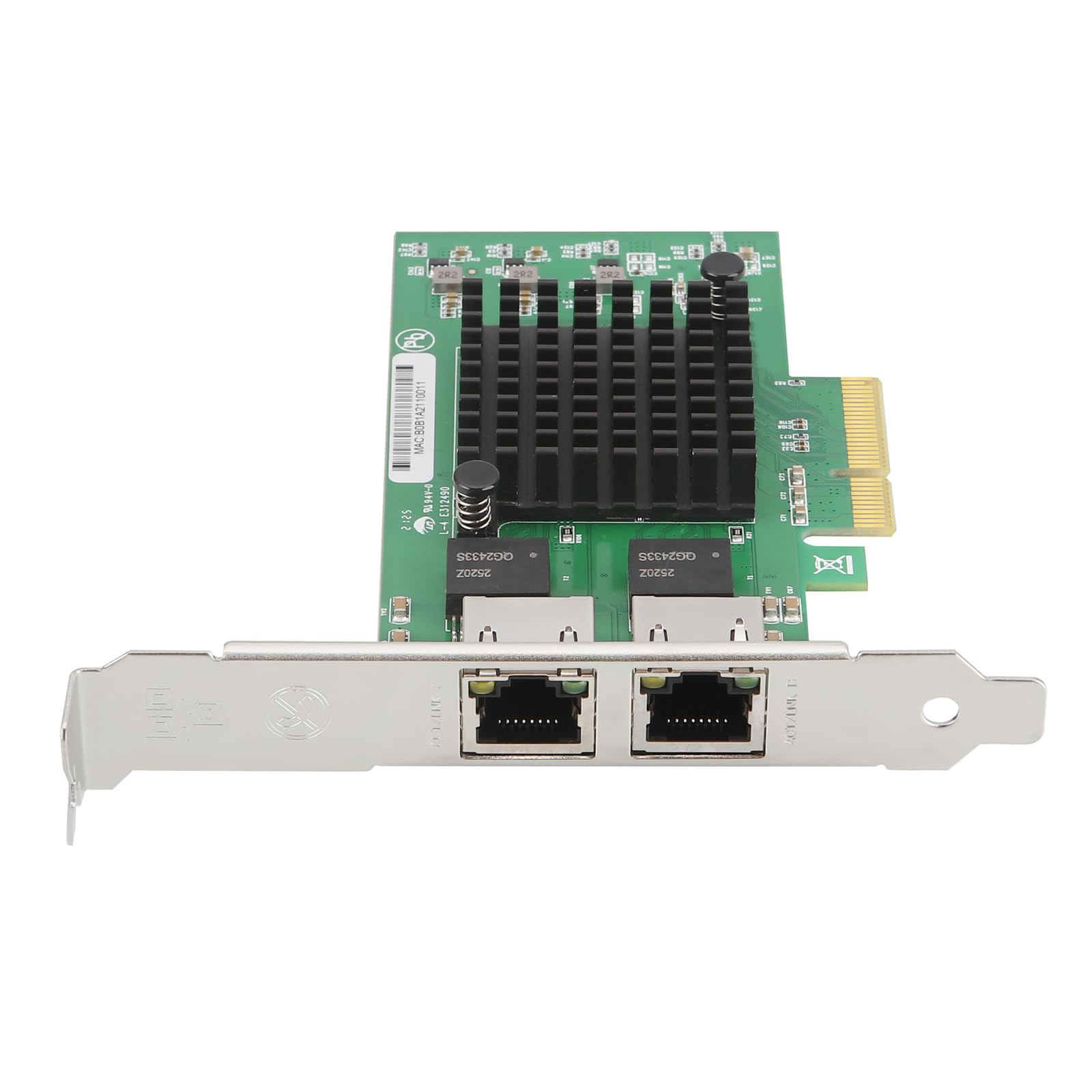 Doppia scheda di rete Ethernet Gigabit RJ45 PCIE 10/100/1000Mbps Due Porte RTL8125B Chip Ethernet Scheda di Gioco Trasmissione Bassa Latenza