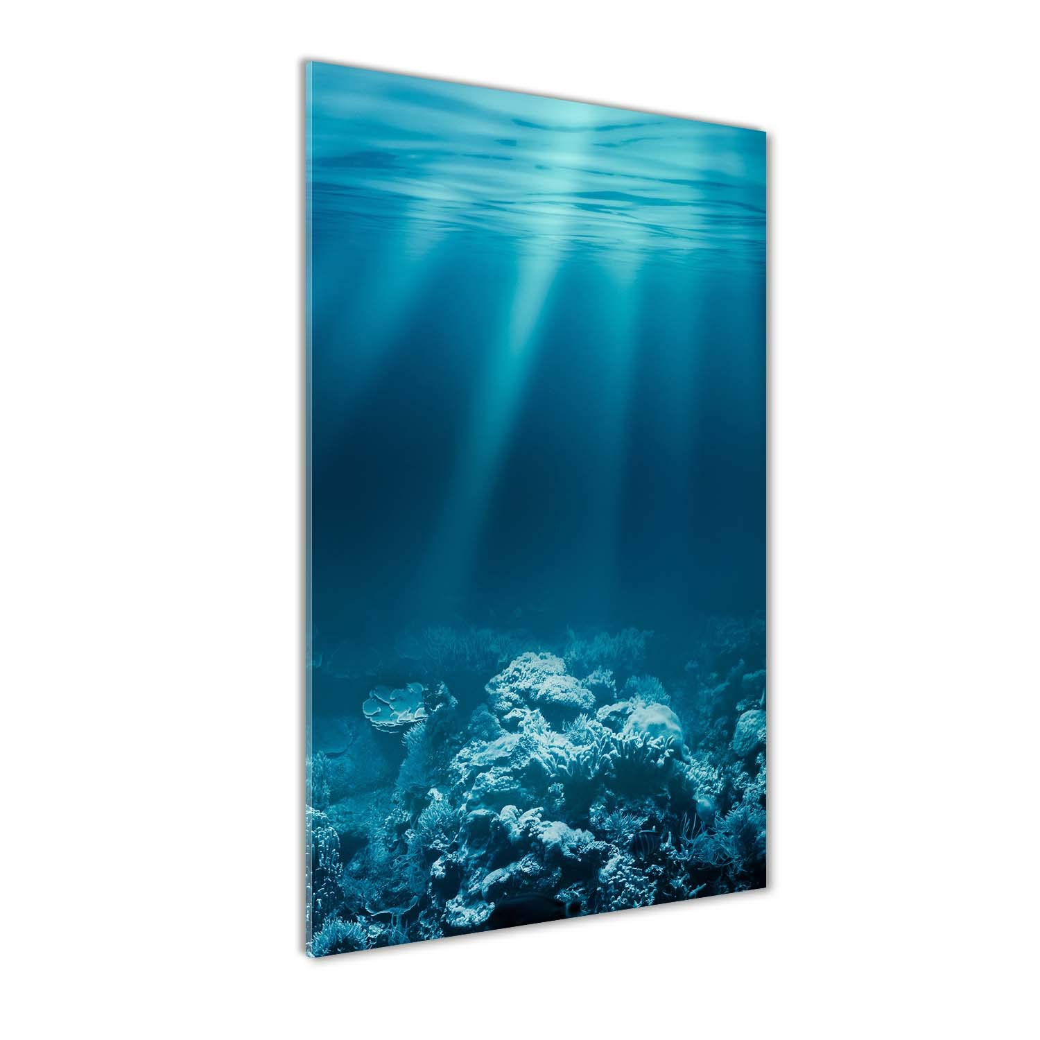 Tableaux pour la mur bleu acrylique 60x120 cm décoration paysage océan