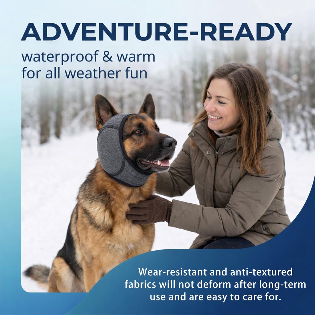 Orejeras Impermeables para Perros, Protección Auditiva Reduce Ruido y Ansiedad, Banda Elástica Ajustable para Nadar y Exterior, Accesorio de Calma para Mascotas