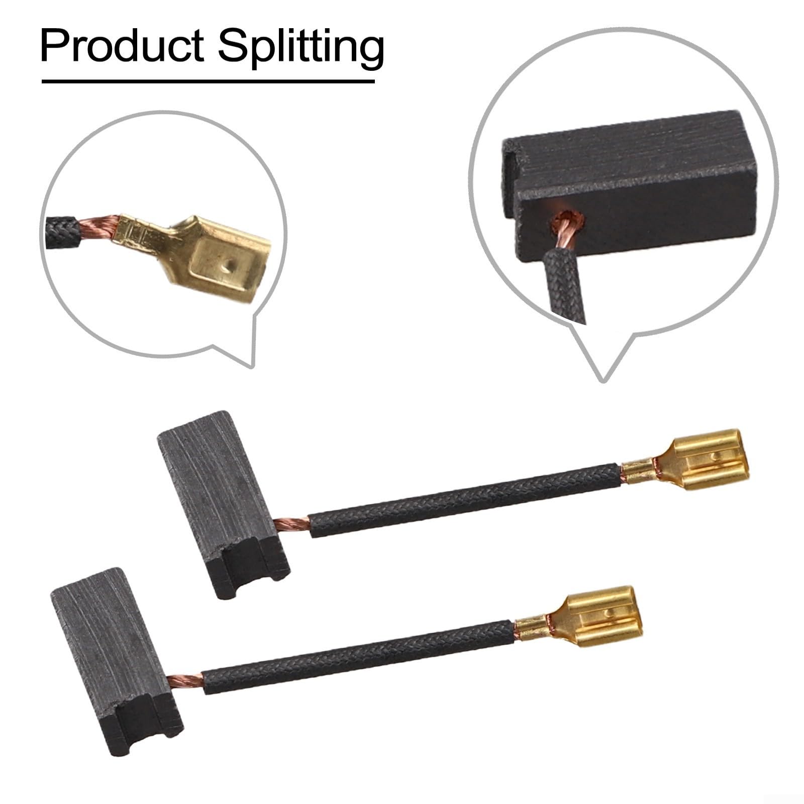 2 Spazzole A Carbone Per Trapano A Percussione Senza Fili - Ricambio GBH 36 V-LI, VF-LI, 11536 VSR - Foto 8