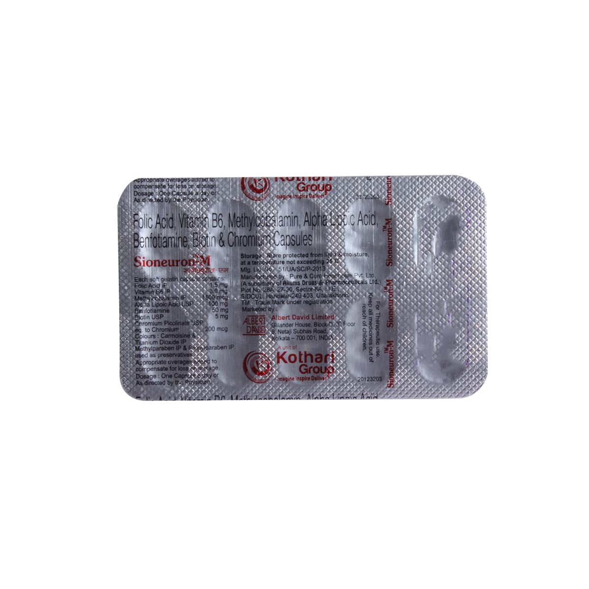 Sioneuron-M - Strip of 10 Capsules