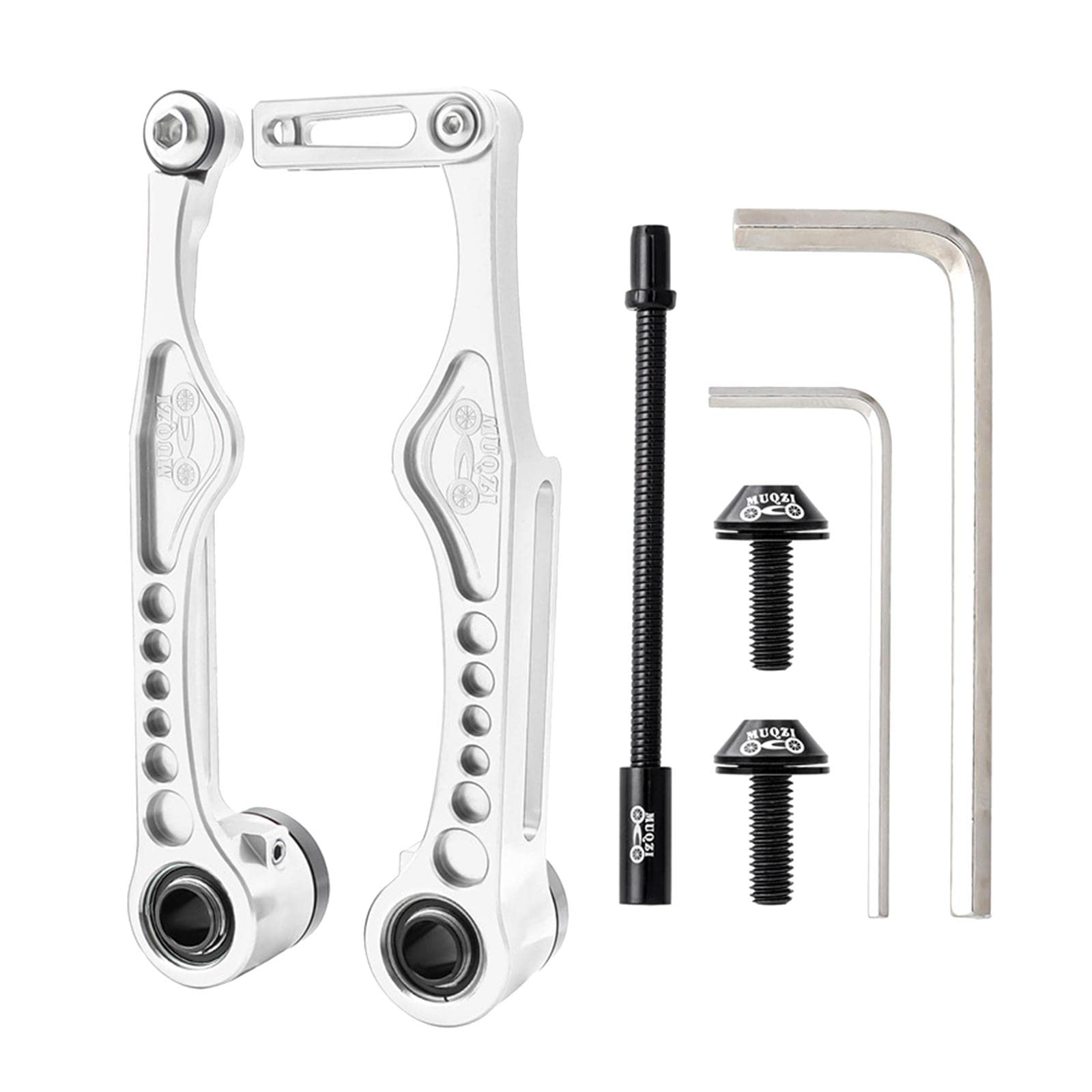 predolo Aluminium Fahrrad Set mit Montageset Bremskabel Caliper Bremszubehör Aluminiumlegierung Geräuscharm für Mountainbike BMX Straßenrad DIY