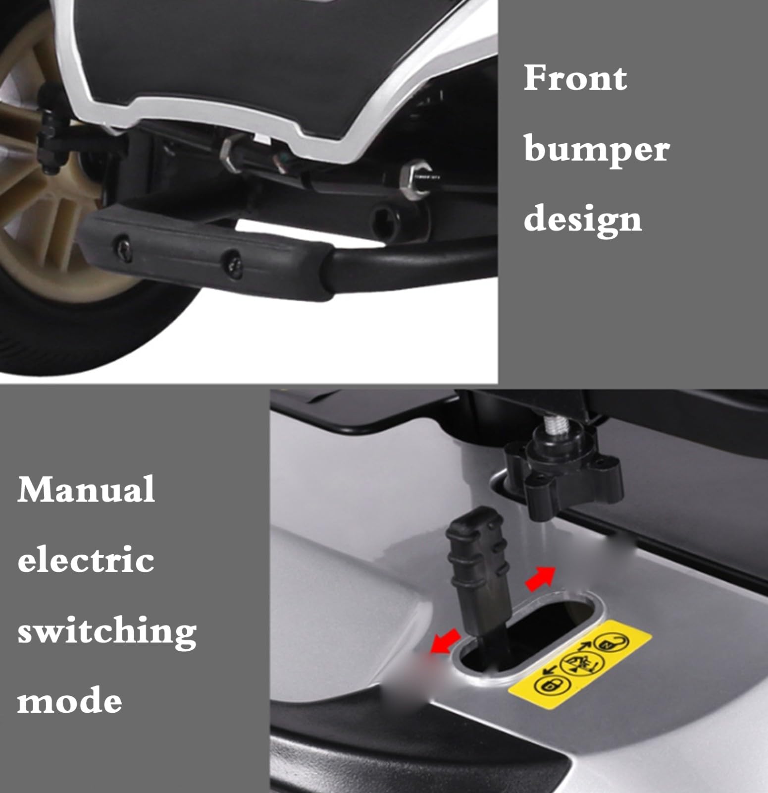 Scooter de Movilidad con 4 Ruedas - móvil para Personas Mayores - Patinete de Movilidad para Adultos, Ligero Plegable, Patinete Eléctrico Plegable para Personas Mayores