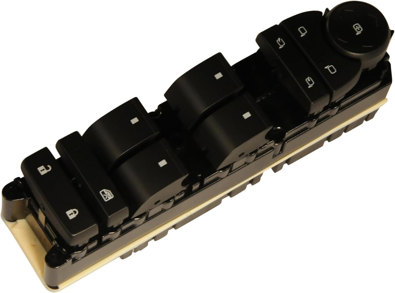 GM Genuine Parts 15906883 Door and Side Window Switch with Mirror Switch, Black