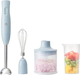 BRUNO ブルーノ マルチスティックブレンダー2 離乳食 1台5役 (混ぜる つぶす 刻む 砕く 泡立てる) ブルーグレー ギフト プレゼント お祝い 人気 キッチン家電 ミキサー フードミキサー フードプロセッサー 氷も砕ける 泡立て 泡立て器 洗いやすい おしゃれ かわいい 刻む 氷対応 初心者 つぶす アタッチメント 5役 BOE140-BGY