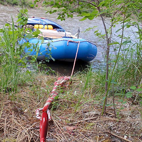 Mtb 30 Inches Auger Earth Anchor 3 Inches W Helix, 12Mm Rod, Painted Red, Heavy Duty Ground Anchor Hook For Guying Tents Fencing Canopies, Pack Of 6 #TOP4