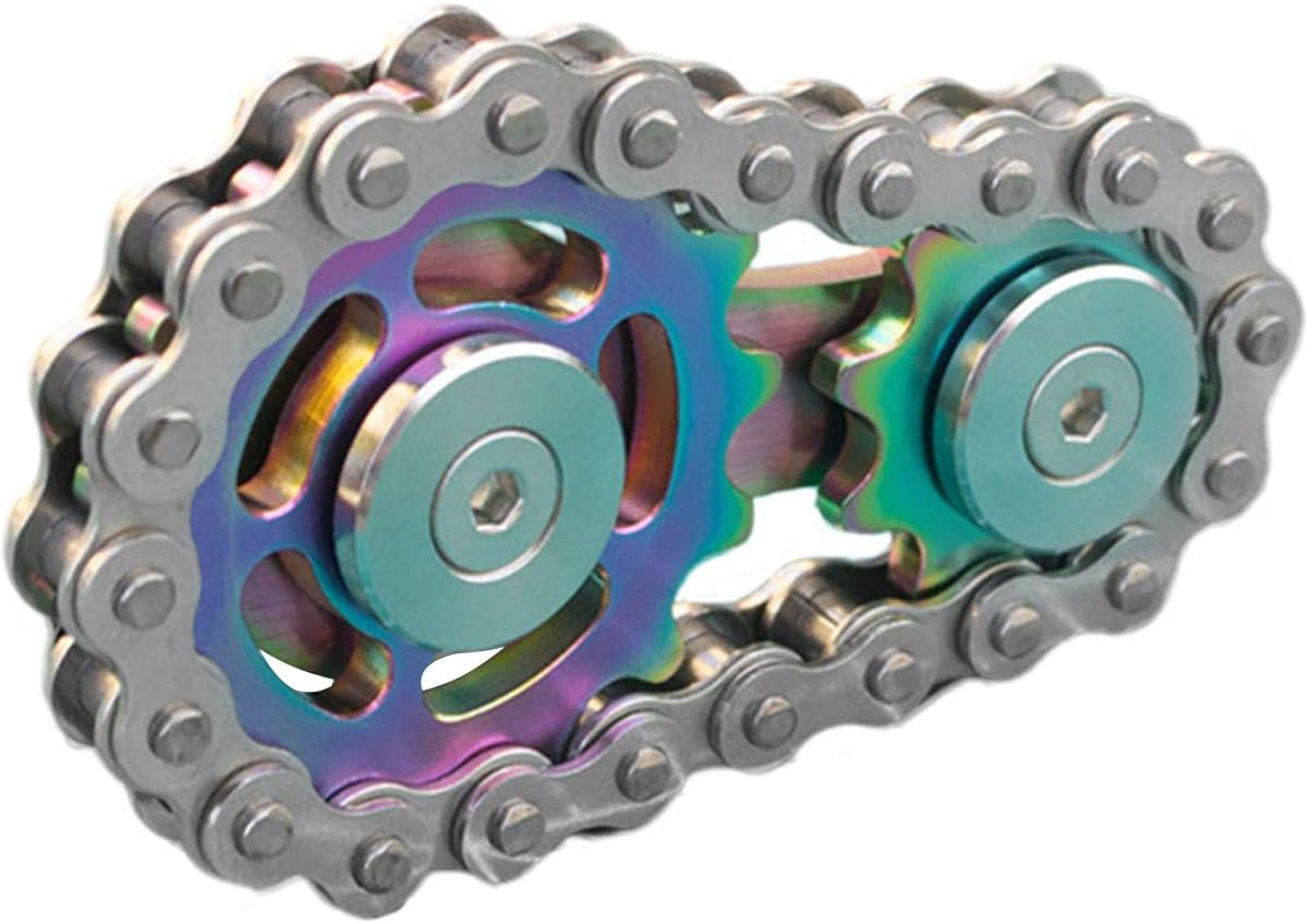 Sprockets Bicycle Chain Fidget Spinner Toys, Fidget Sensory Cube Finger