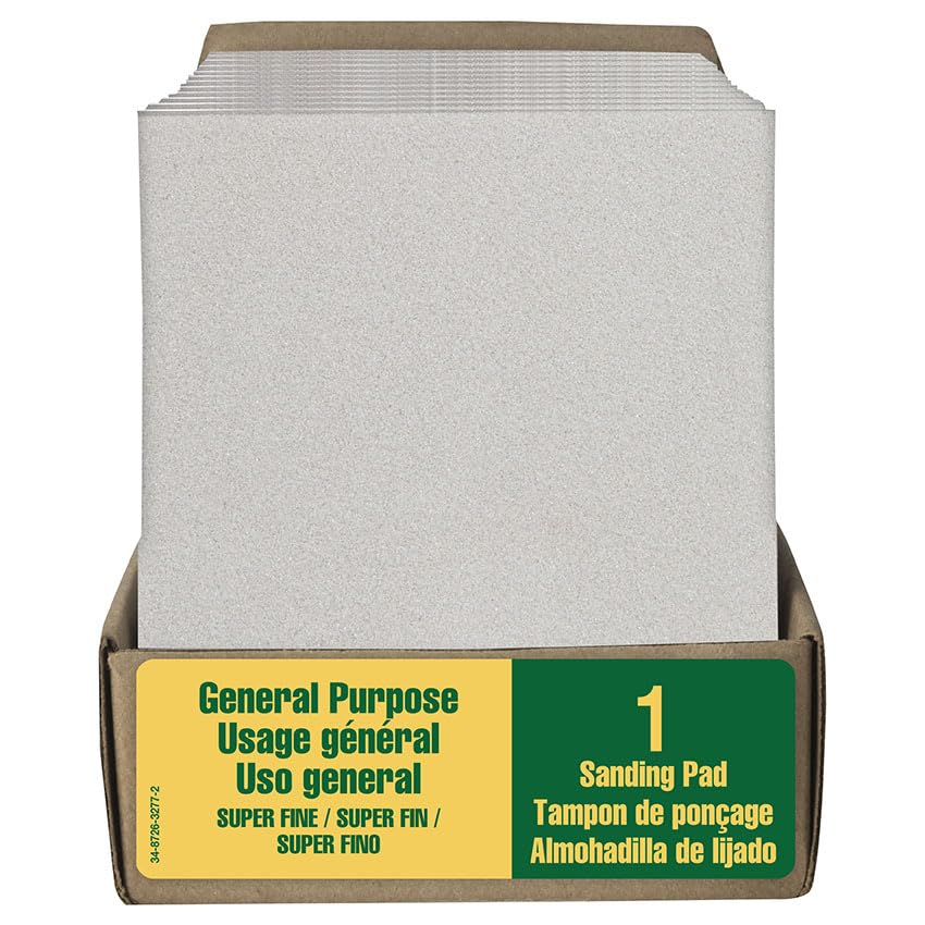 24-Pack of 5-1/2″ x 4-1/2″ x 3/16″ 3M 904NA All Purpose Sanding Contour Sanding Sponge, Extra Fine