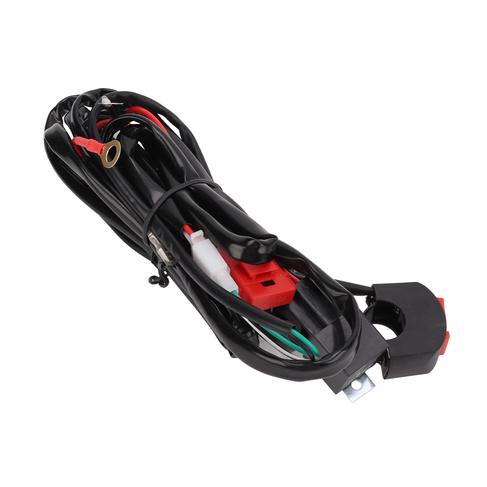 Cablaggio relè per Moto, Cablaggio per Luce Lavoro Impermeabile IP67 Sicuro 12V 40A per Auto Moto Cross,Terminali e Cablaggi