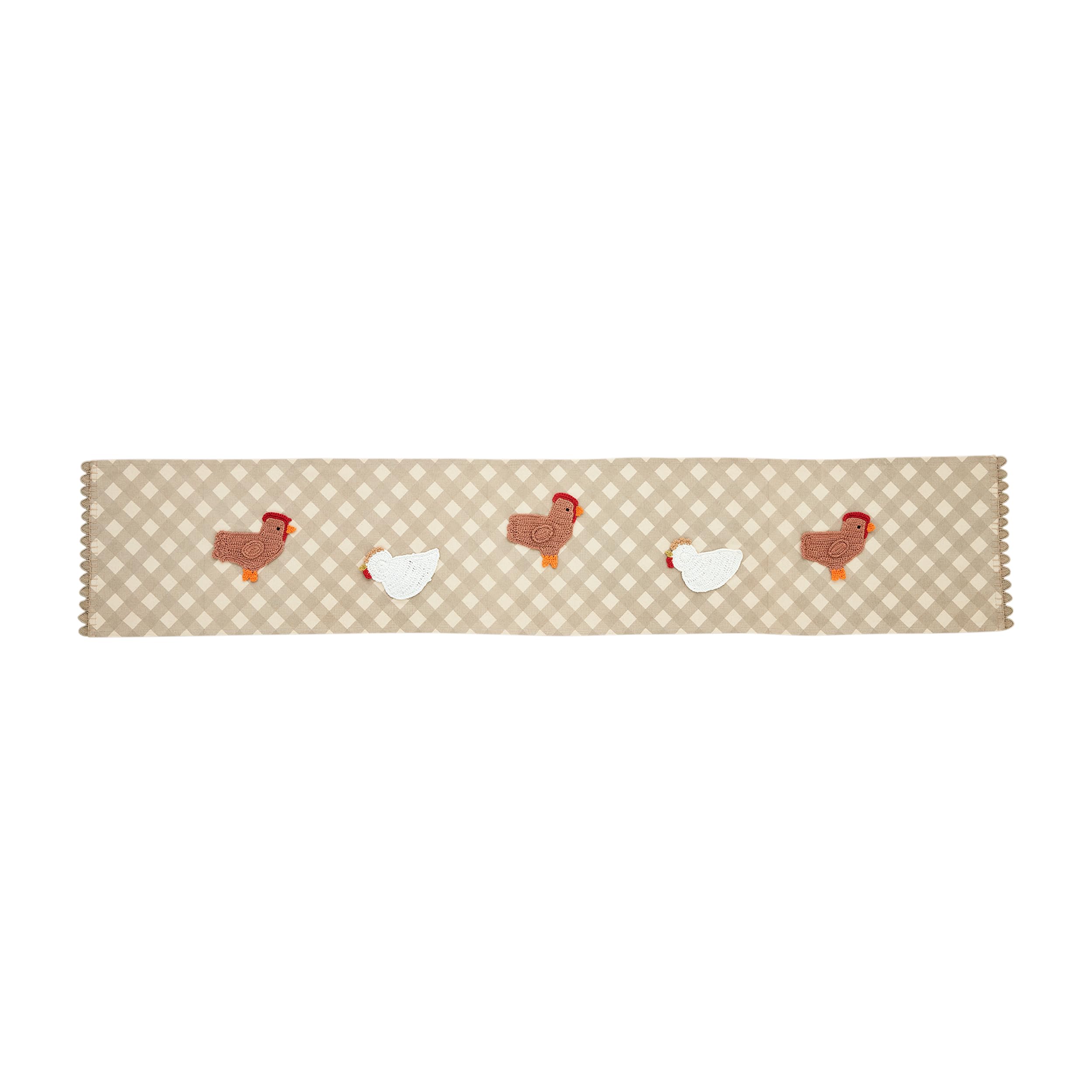 Chemin de table en crochet Mud Pie pour repas de famille et fetes