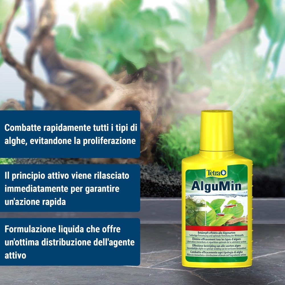 Tetra Algumin Combatte Efficacemente Ogni Tipologia Di Alghe, 100 ml