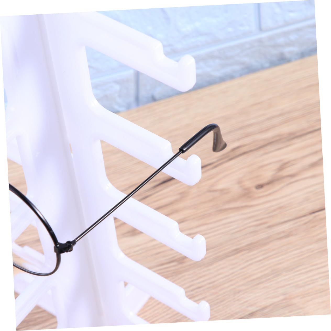 FUNOMOCYA 6 Sunglasses Display Rack Sun Glasses Shelf Brackets Show Rack Glasses Display Stand Eyewear Retail Rack Eyeglass Holder Stand Sunglasses Rack Storage Rack Eyeglasses Organizer