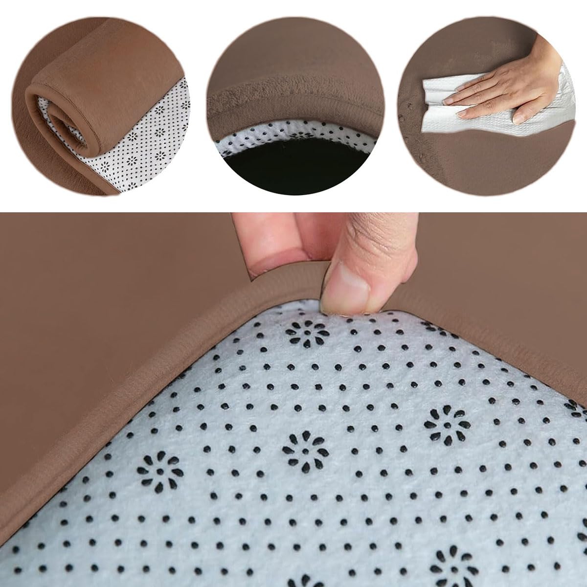 Tapis de Jeu pour de Taille personnalisée,Grand Tapis d'éveil pour en Velours Corail antidérapant et épais Convient aux Chambres d'enfants, aux Salons et à d'autres endroits