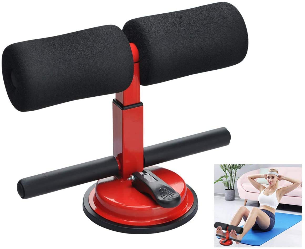 Assistive Abdominal Chest and Arm Muscles Exercise Adjustable Fitness Equipment Suction Cup Workout Healthy Abdomen Press Leg Support & Equipment for Lose Weight, Home Gym (Multicolor)