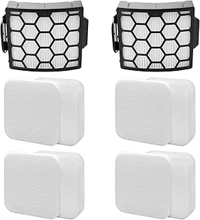 Filter Replacement for Shark Rotator Navigator Lift-Away PowerFins Upright Vacuum LA502, for Part XFFK320 & Part XHF320, 2 Pack LA502 Filters, 4 Pack Foam & Felt LA502 Filters