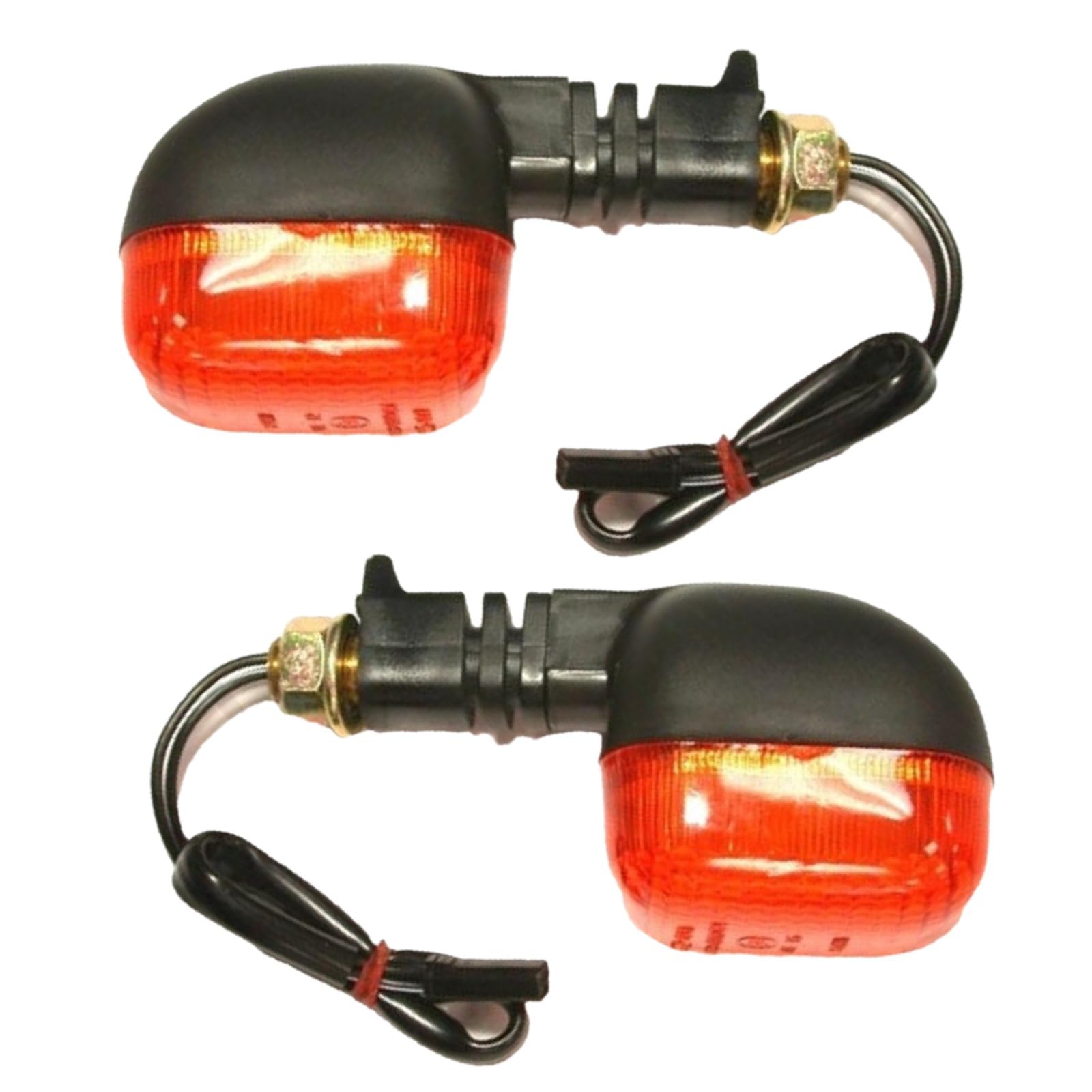 UK-Motors Blinkleuchten Blinker-Paar schwarz vorne für Suzuki DL 1000 V-Strom 2002-2003
