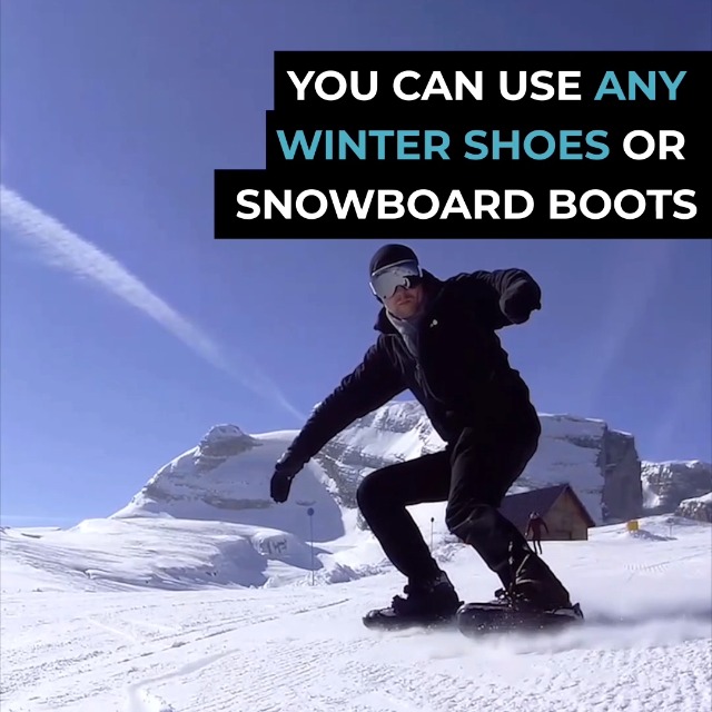 Snowfeet X - Mini Short Ski Skates for Snow Pro Version