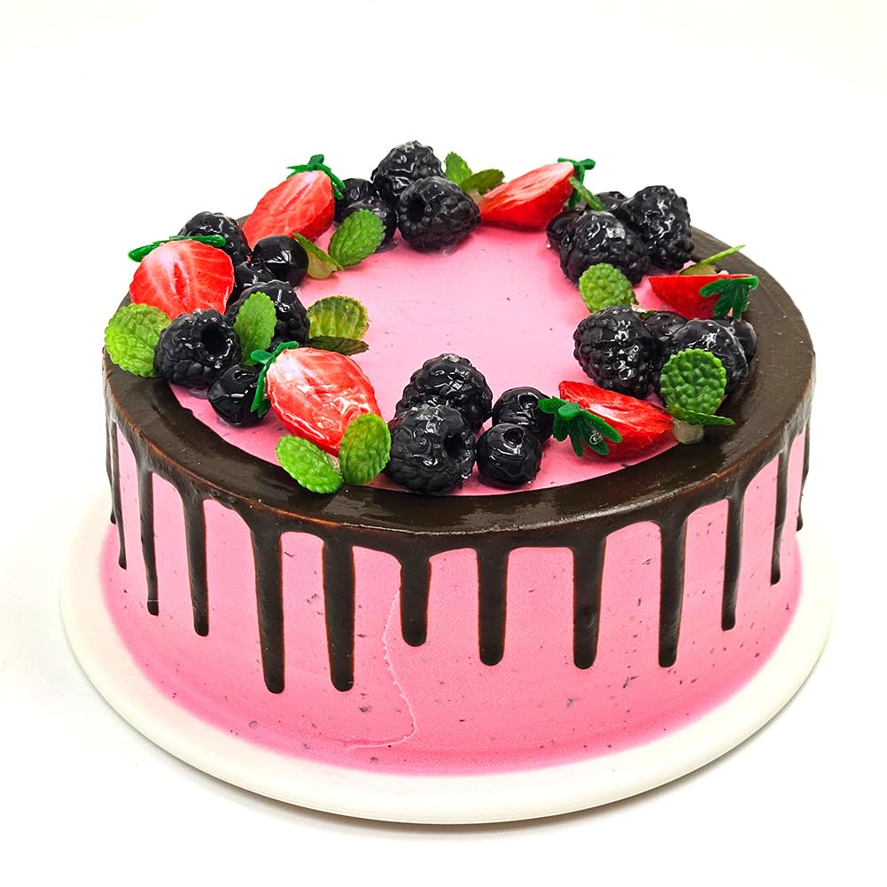 Nice purchase Fake Birthday Cake Realistic Fake Food Bakery Shop Cake Display Model Party Decoration Faux Replica Pro Cake (8" Wide with Style E)