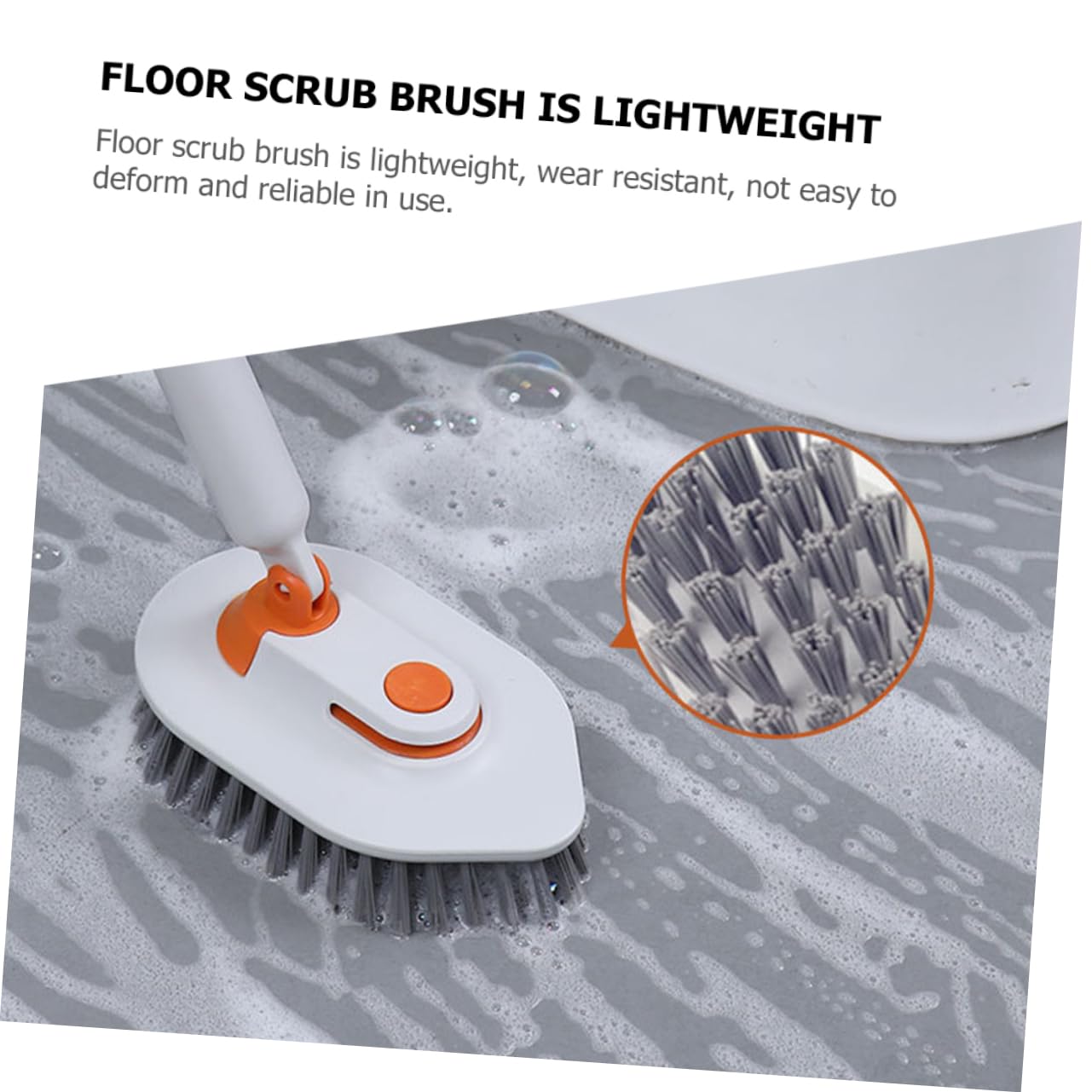 Cepillo De Suelo Multifuncional para Limpiar Ventanas Azulejos y Bañeras Mango Extensible para Uso Ducha y Lechada De De Baño