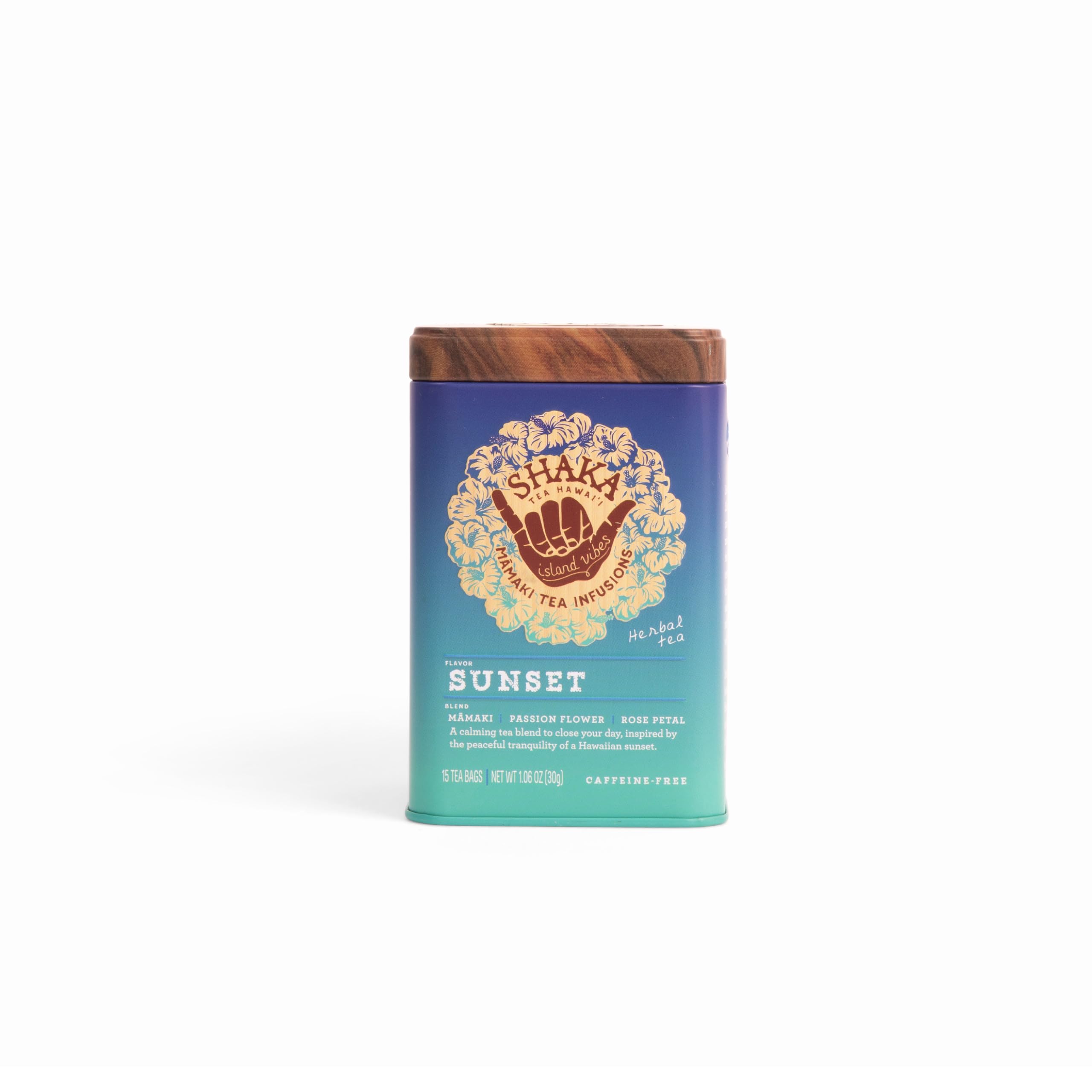 Shaka TeaShaka Tea Dry Tea Tins - ZERO sugar | calories | carbs, Naturally caffeine-free, 100% plant-based (Sunset)