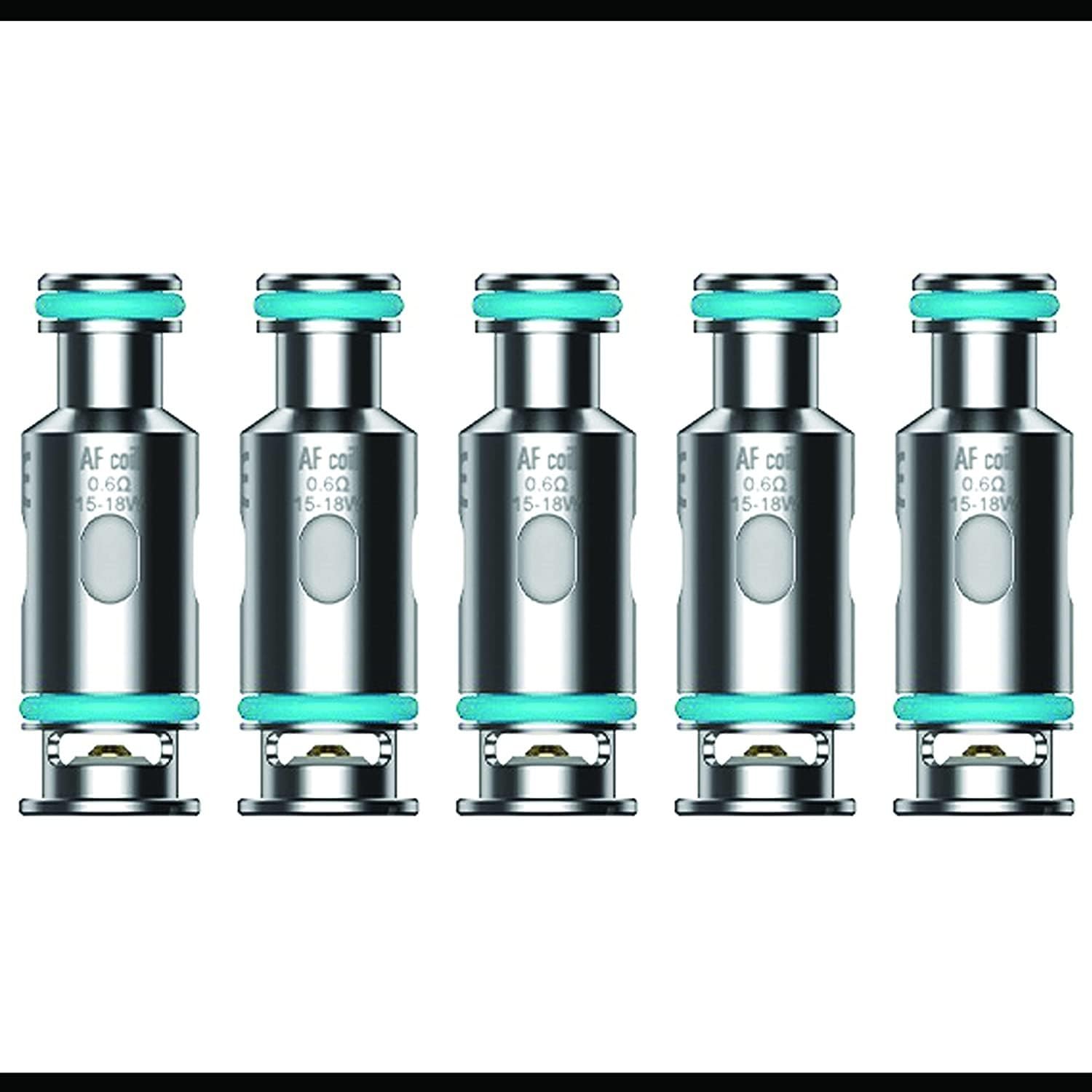 AF Mesh 0.6 Replacement Coils Compatible with Flexus Blok, Flexus Q, Flexus STIK Kits, Pack of 5 No Nicotine (0.6 OHM)