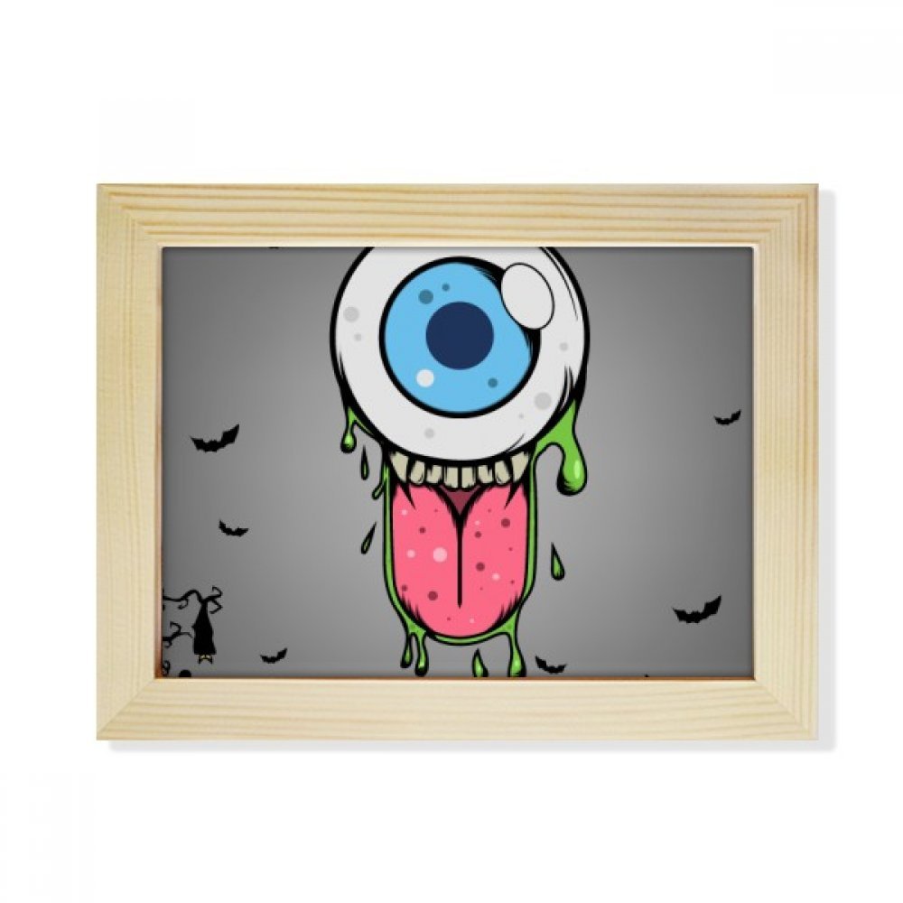 Marco de la foto Universo Alien para decorar tu escritorio de oficina con arte de Halloween 6X8