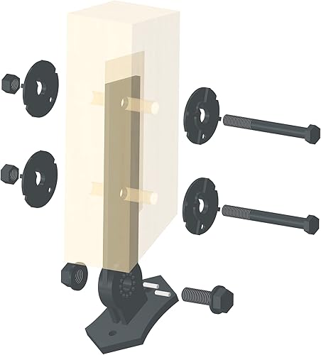 The Official Patio Roof Riser - Soporte de poste - Diseñado y aprobado por código - Fabricado en los Estados Unidos - Herrajes para pérgola