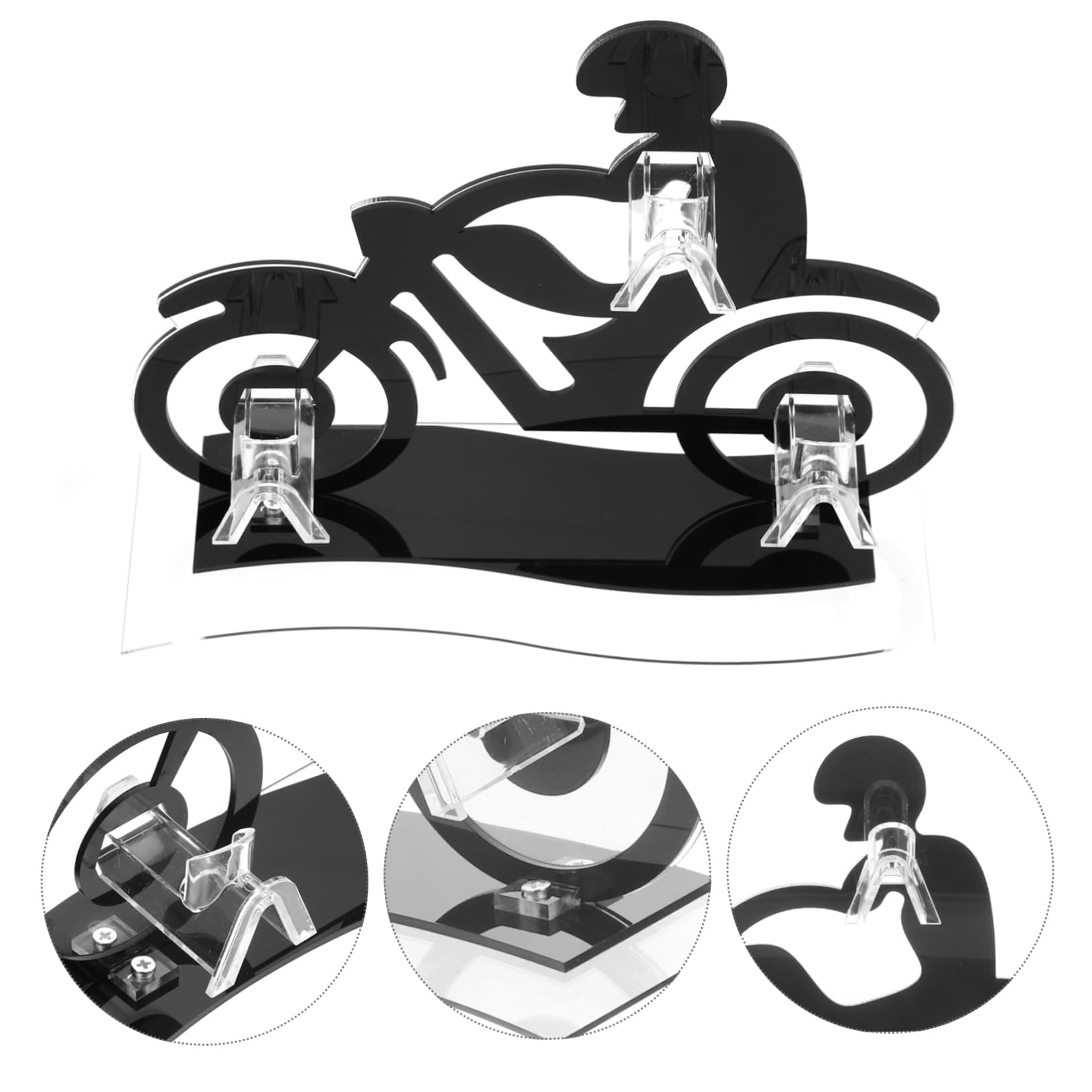 Présentoir à Lunettes de Soleil 3 Emplacements en Acrylique Forme Moto