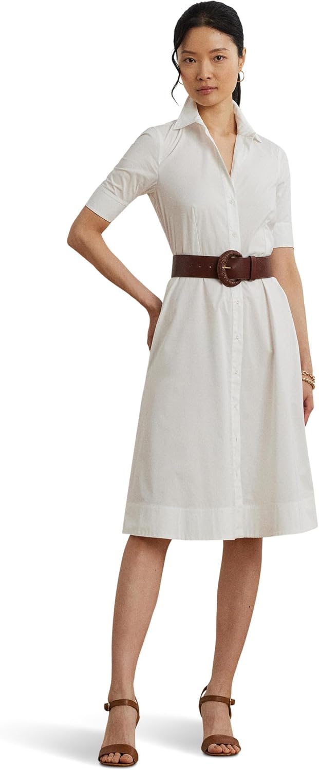 Lauren Ralph Lauren Cotton-Blend Shirtdress