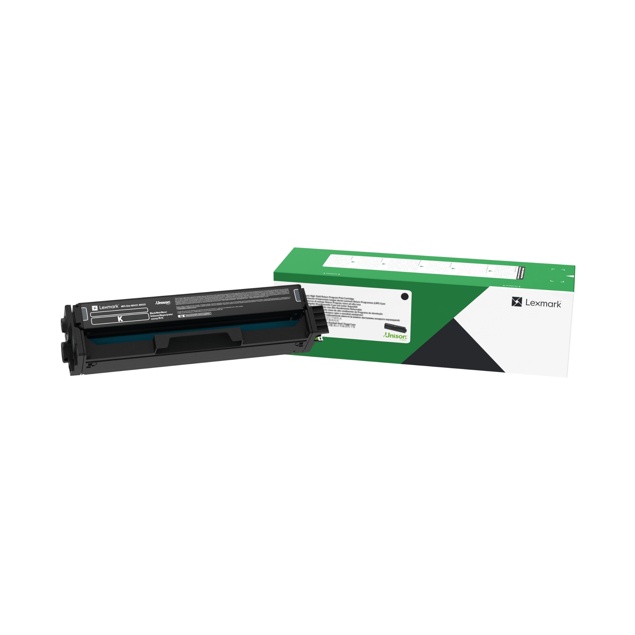 Lexmark C332HK0 Cartuccia Toner ORIGINALE Return Program Nero 3000 pagine ad alta resa per MC3326, C3326