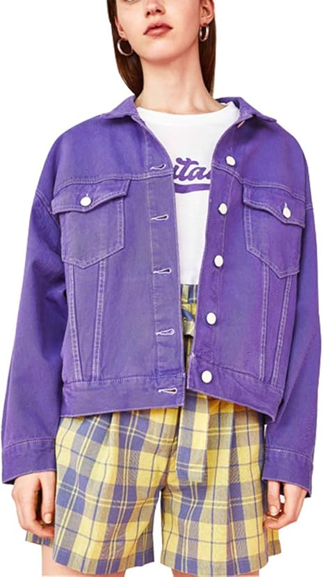 lilac jean jacket