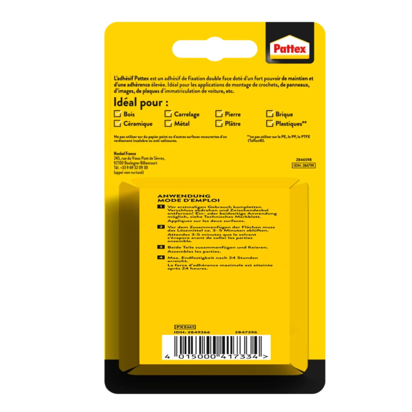 Pattex montagetape Geen Spijkers & Schroeven ft 1 5 m x 19 mm draagt