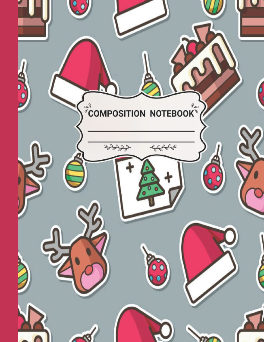 COMPOSITION NOTEBOOK: Christmas Theme Composition Notebook for Kids | Christmas Holiday Composition Notebook Journal, College Ruled,110 Pages | 8.5x11