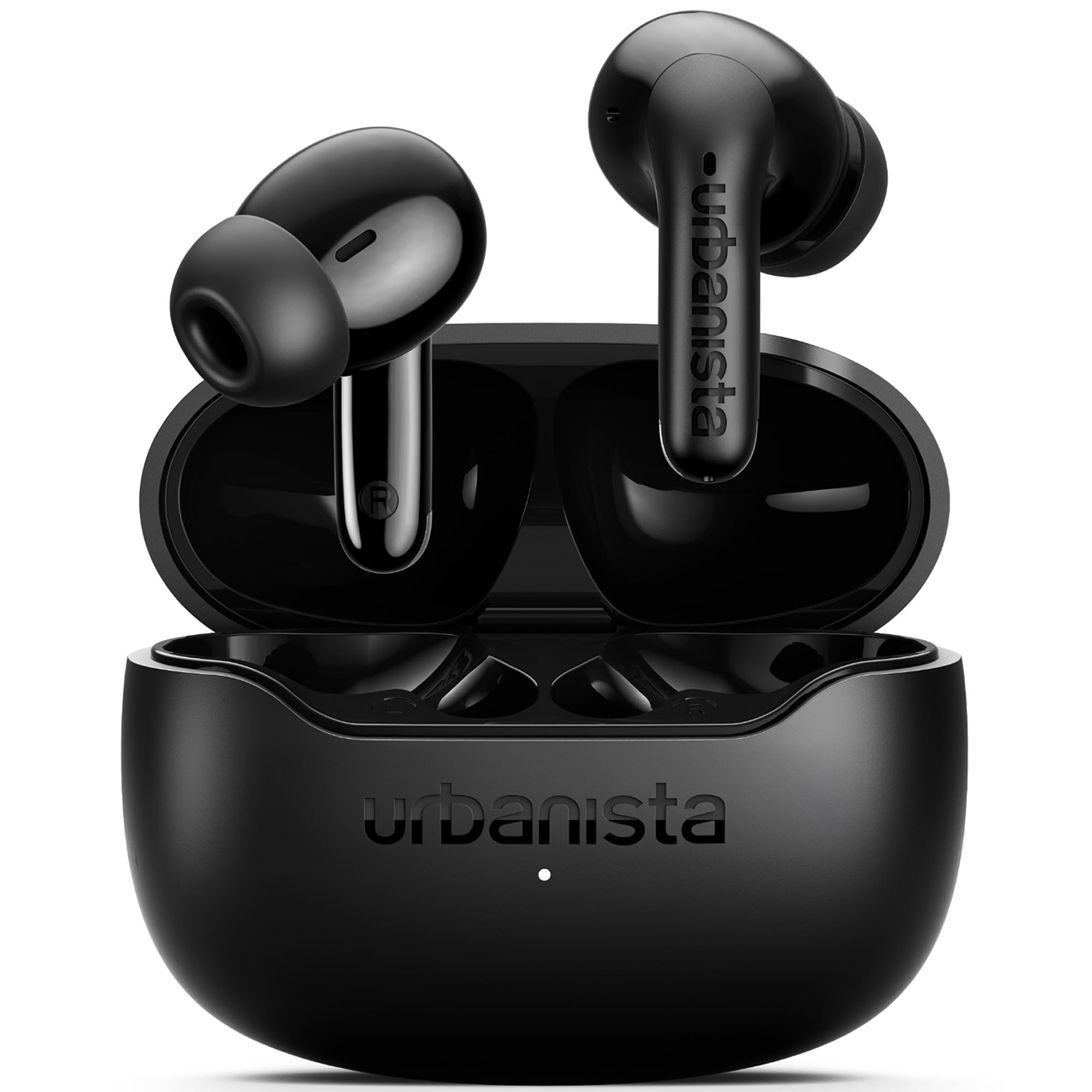 Urbanista Palermo True Wireless In‑Ear - Auriculares inalámbricos con cancelación de ruido activa, ANC hasta –30 dB, 32 h de tiempo de autonomía, multipunto Bluetooth 6.0, IPX4, control táctil, color