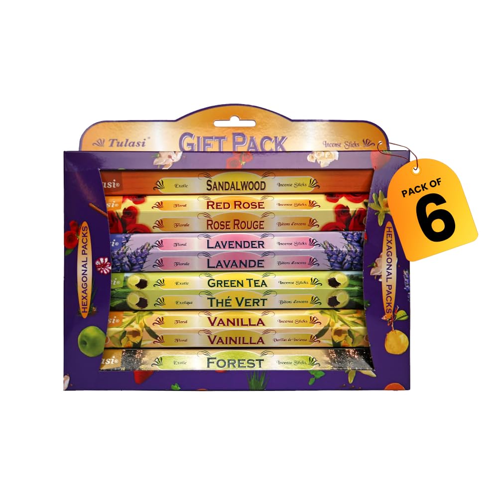 Amazon.com: Tulasi Incense Sticks with Natural Oils Set of 6