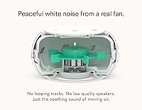 Vista 3 de SNOOZ Pro - Máquina inteligente de ruido blanco y estuche de viaje, ventilador real en el interior, ruido blanco sin bucle, tono y volumen