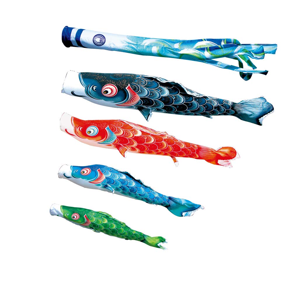 Amazon | 徳永こいのぼり 風舞い 5m 7点セット 鯉4匹 大型セット 000