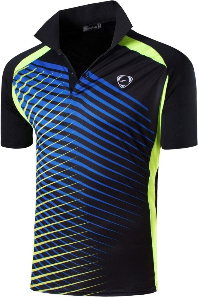 3 Pack Men's Short Sleeve Fit Sport Polo Tee Shirts T-Shirts Tshirt Tops Poloshirt Golf Tennis Pickleball LSL195